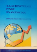 Funkcjonowanie rynku finansowego