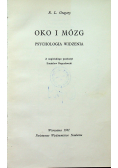 Oko i mózg Psychologia widzenia