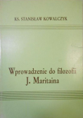 Wprowadzenie do filozofii J Maritaina