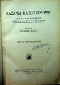 Kazania katechizmowe z Nauk katechizmowych tom II 1926 r