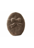 Figurka ceramiczna jajko pokryta materiałem