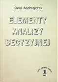 Elementy analizy decyzyjnej