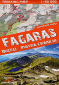 Trekking map Fagaras Bucegi Piatra Craiului mapa