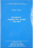 Elementy formalnej teorii składni