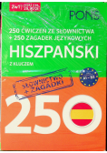 250 ćwiczeń i 250 zagadek słownictwo Hiszpański 2w1