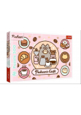Puzzle 500 Pusheen w kawiarni
