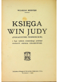 Księga win Judy 1922 r.
