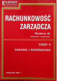 Rachunkowość zarządcza wydanie III zmienione i rozszerzone