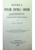 Księga przysłów sentencji i wyrazów łacińskich