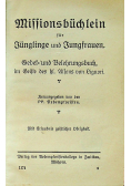 Missionsbuchlein fur Junglinge und Jungfrauen 1924 r.