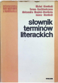 Michał Głowiński Słownik terminów literackich