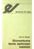 Ekonomiczna teoria zachowań ludzkich
