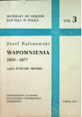 Wspomnienia 1835 1977