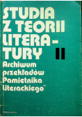 Studia z teorii literatury 2