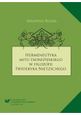 Hermeneutyka mitu dionizyjskiego w filozofii Fryderyka Nietzschego