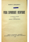 Pisma zapomniane i niewydane 1922 r
