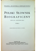 Polski Słownik Biograficzny tom II