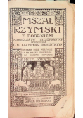 Mszał Rzymski z dodatkiem Nabożeństw Nieszpornych 1931 r.