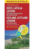Mapa ZOOM System Estonia Łotwa Litwa plan miasta