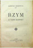 Rzym ludzie baroku 1912 r.