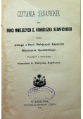 Czytania serafickie dla Braci Mniejszych Ś Franciszka Serafickiego 1904 r.