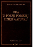 Oda w poezji polskiej Dzieje gatunku