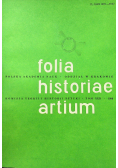 Folia historiae artium tom XXII