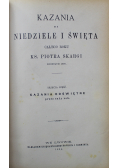 Kazania roczne odświętne, 1884 r.