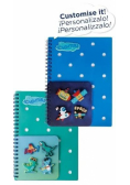 Notes na spirali z przypinkami MIX