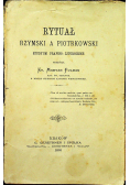 Rytuał rzymski a piotrkowski 1896 r