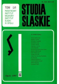 Studia Śląskie Tom LVI