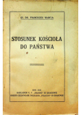 Stosunek kościoła do państwa 1921 r.