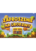 Zaproszenie Urodziny Zay Mini (10szt)