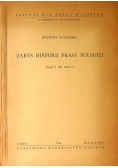 Zarys historii prasy polskiej Część I