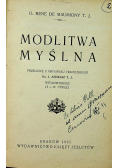 Modlitwa myślna 1931 r