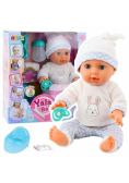 Lalka bobas z dźwiękiem 35cm