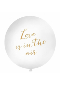 Balon Love is in the air 1m biały