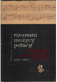 Nieznani muzycy polscy