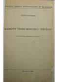 Elementy teorii mnogości i topologii