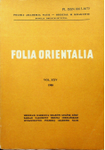 Folia Orientalia Vol XXV