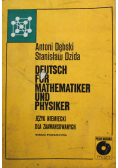 Deutsch fur mathematiker und physiker