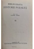 Bibliografia historii Polskiej III