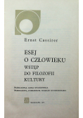 Eseje o człowieku wstęp do filozofii Kultury