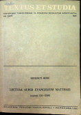 Lectura super evangelium Matthaei