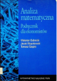 Analiza matematyczna Podręcznik dla ekonomistów