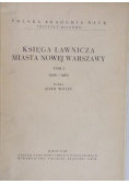 Księga ławnicza miasta nowej Warszawy