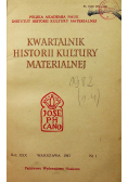 Kwartalnik Historii Kultury Materialnej Nr 1 do 4