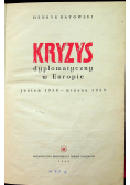 Kryzys dyplomatyczny w Europie  1938 - 1939