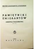 Pamiętnik Emigrantów Ameryka Południowa Nr 1 - 27 1939 r.