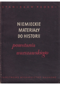 Niemieckie materiały do historii powstania warszawskiego